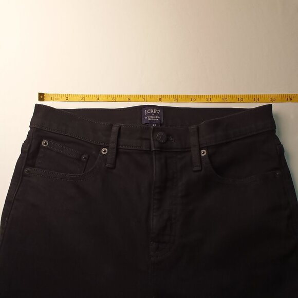 J.Crew Jeans Size 29/8 High Rise Skinny Leg Black Color - Picture 6 of 9